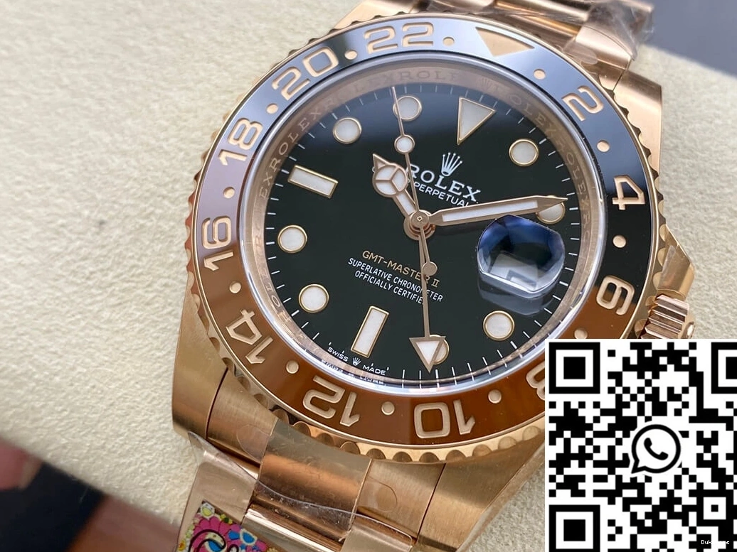 1176 Gold Rose II MoistureWicking Clean Factory Master M126715CHNR-0001 GMT Rolex 0801